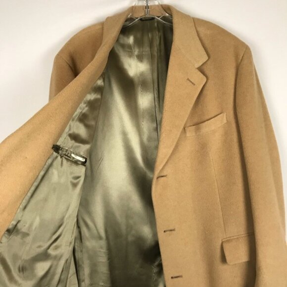 VINTAGE • 100% Camel Hair Top Coat - Picture 3 of 7